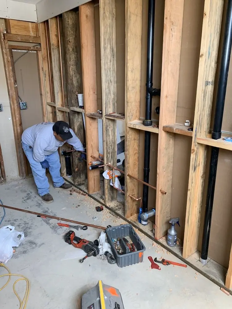 Commercial rough-in plumbing for Water Heater Replacement in Lenoir